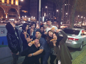 Koreans with ex-pats